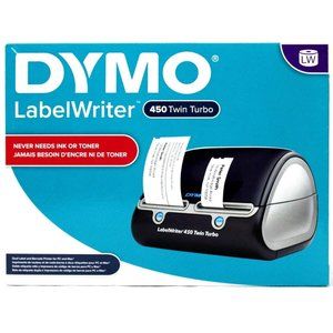 Dymo LabelWriter 450 Twin Turbo Black Brand New Never Used + Labels New